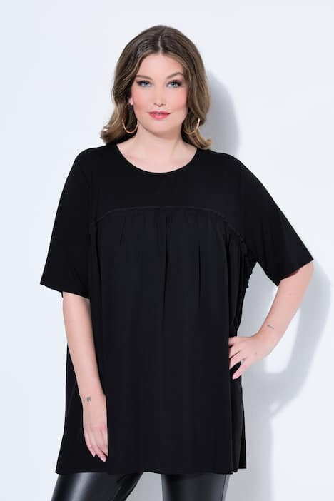 T-Shirt, A-Linie, Volants und Web-Einsatz