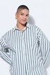 Hemdbluse, Oversize Shape, Streifen