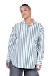 Košilová halenka, oversize, pruhy