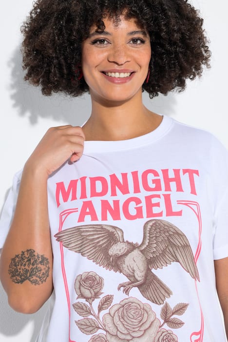 T-Shirt, Boxy Fit, Midnight Angel, Halbarm