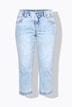 7/8 Slim -Jeans, Saum mit Stickerei
