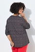 Bluse, A-Linie, Viskose, Herz-Muster, 3/4-Ärmel