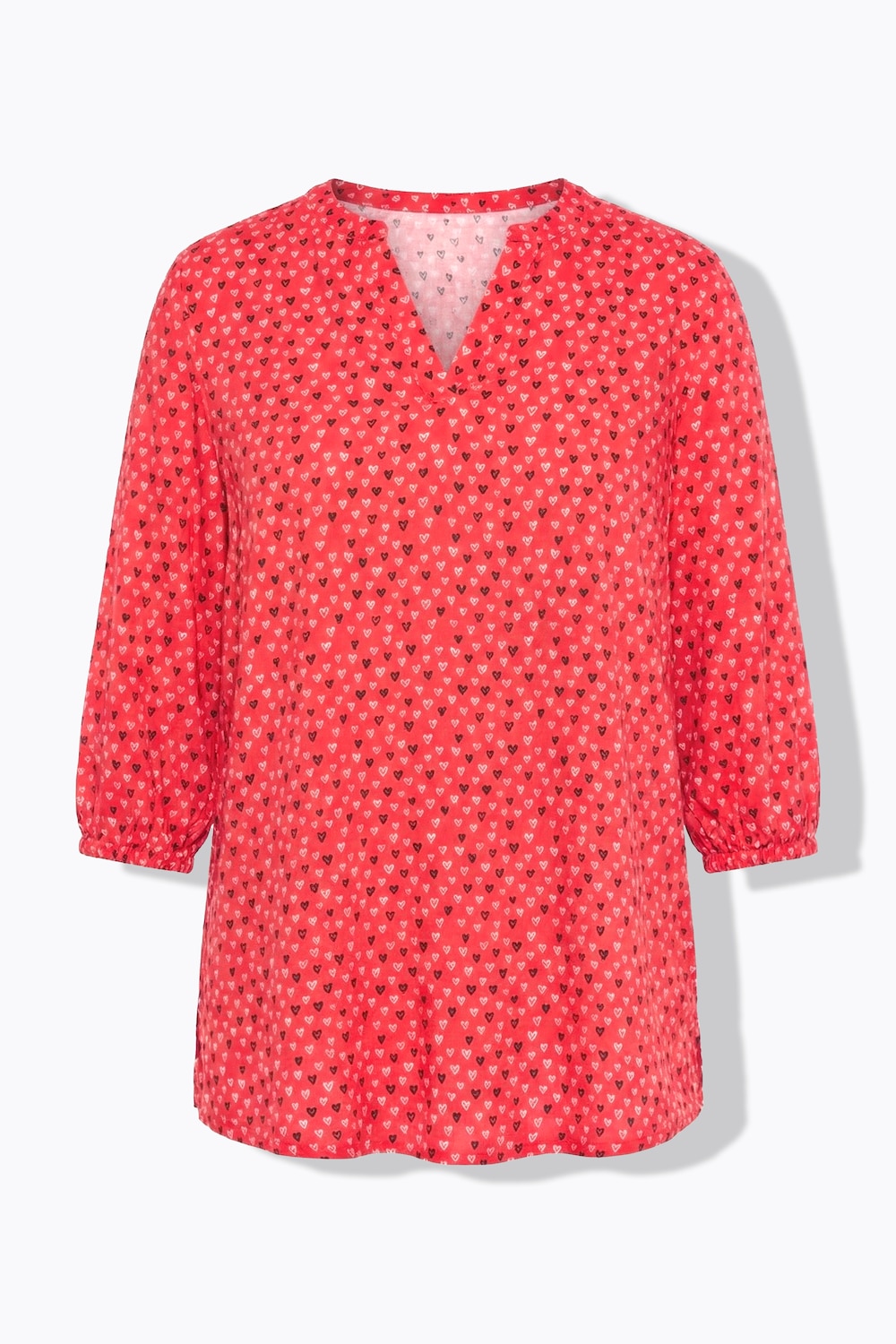 Stora storlekar Blus, Dam, röd, storlek: 50, Viskos, Angel of Style