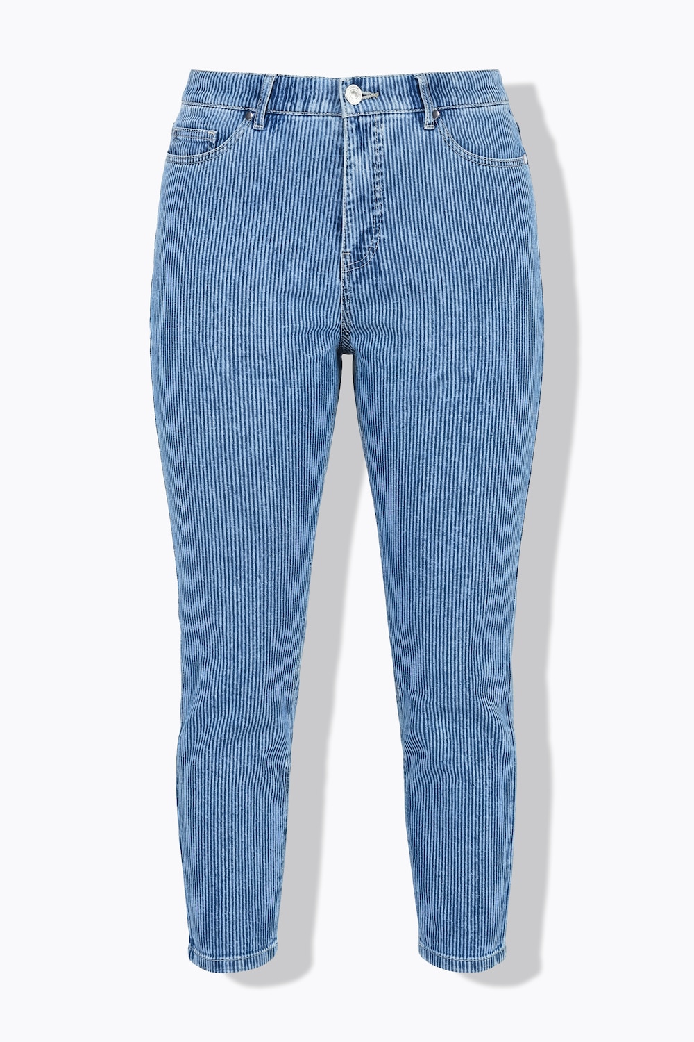 Stora storlekar Mom-jeans, Dam, blå, storlek: 42, Bomull/Polyester, Studio Untold