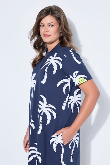 Poloshirt-Kleid, 1/2 Arm, Polokragen, OEKO-TEX MIG