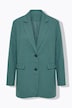 Blazer, oversized, Leinenoptik, Komplettfutter