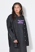Denim overhemd, oversized model, sieroogjes