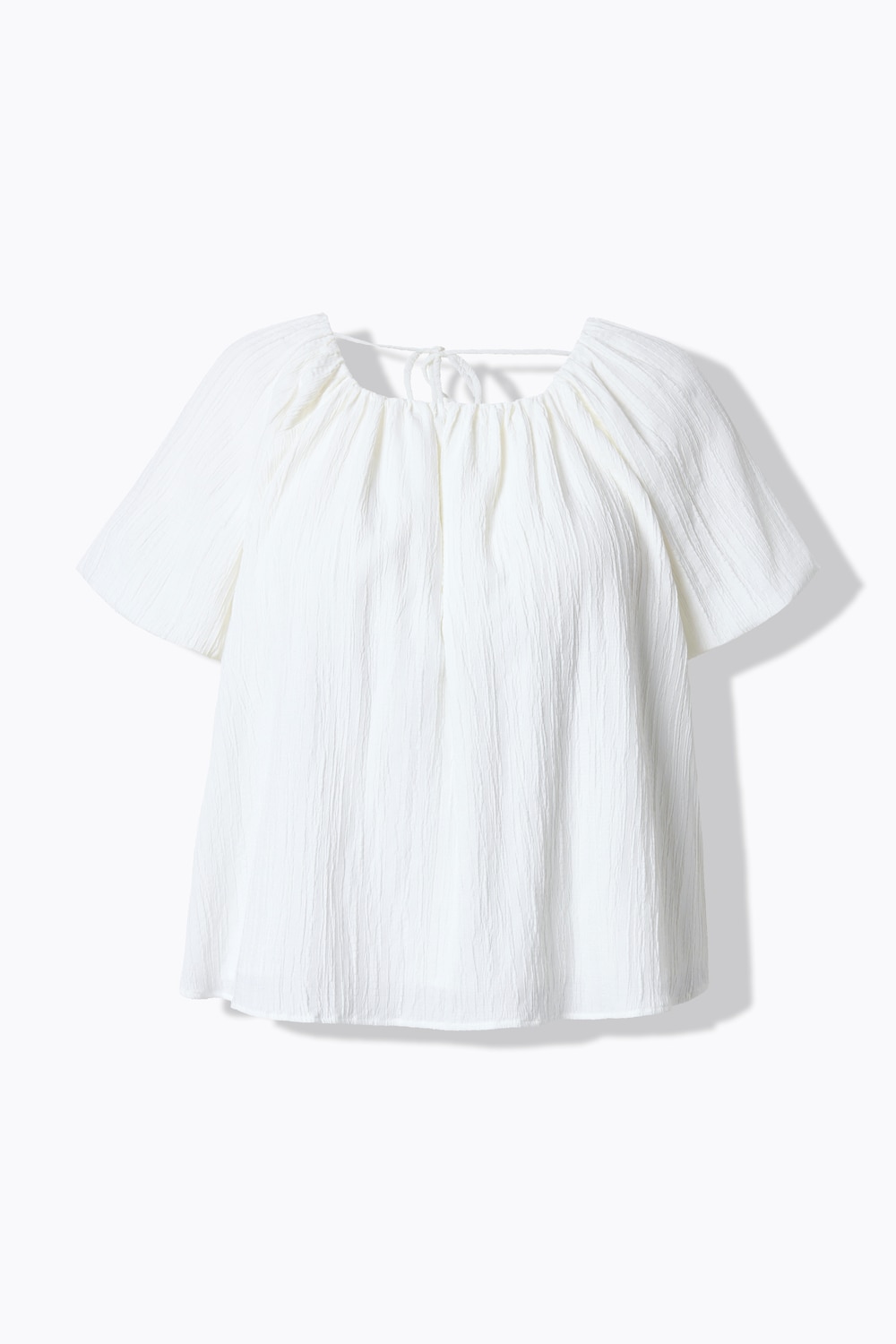 Stora storlekar Blus, Dam, vit, storlek: 46/48, Viskos/Polyester, Ulla Popken