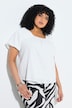 Bluse, oversized, Carmen-hals, halvermer, for