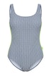 Strukturované plavky KYST, páska na zádech, EKO-TEX
