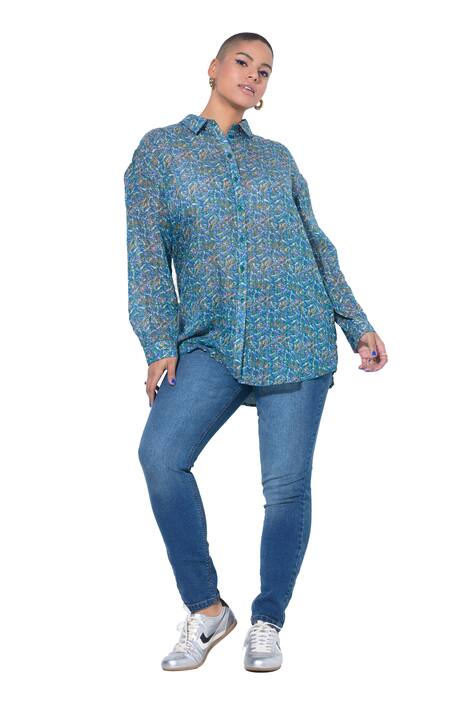 Halenka, oversize, vzor s třpytivými vlákny