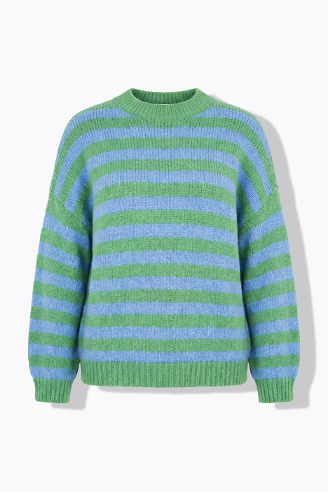 Pullover, oversized, Grobstrick, Colorringel