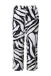 Kalhoty Culotte, zebří vzor, široké nohavice, elastický pas