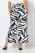 Culotte, estampado de cebra, pernera ancha, cintura elástica