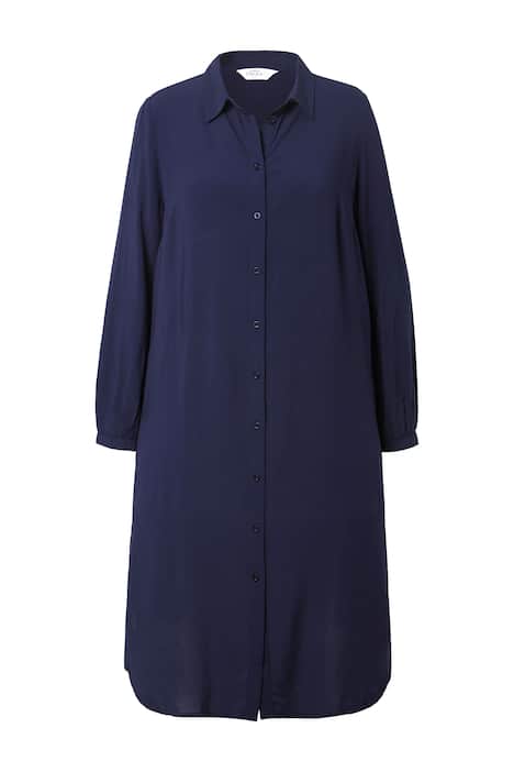 Long Sleeve Viscose Shirt Dress