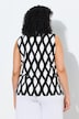 Top, Wabenmuster, A-Linie, Tunika-Ausschnitt, ärmellos