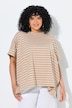 Poncho, Streifen, Oversized, Rundhals