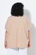Poncho, Streifen, Oversized, Rundhals