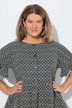 Veste esprit blouse à coupe évasée avec broderies florales et volants - en coton bio