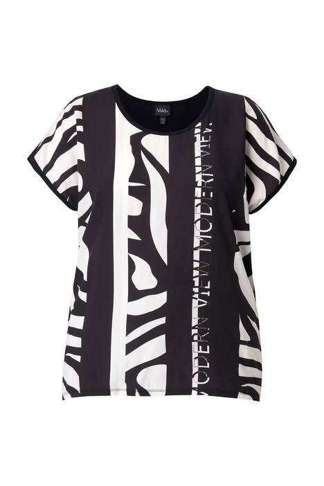 Tričko, proužky, volný střih, kulatý výstřih, polodlouhý rukáv