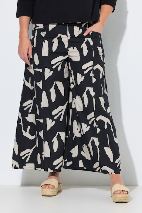 Culotte, Blüten, weites Bein, Elastikbund, Biobaumwolle