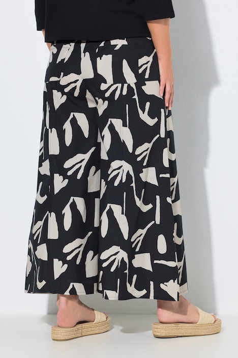 Culotte, Blüten, weites Bein, Elastikbund, Biobaumwolle