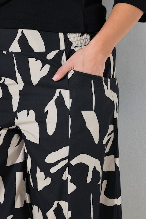 Culotte, Blüten, weites Bein, Elastikbund, Biobaumwolle