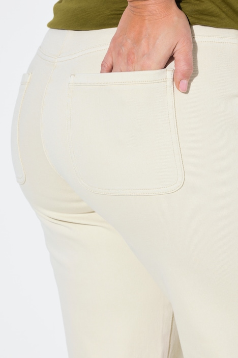 Dżinsowe kuloty, szeroka nogawka, elastyczna talia, bawełna organiczna