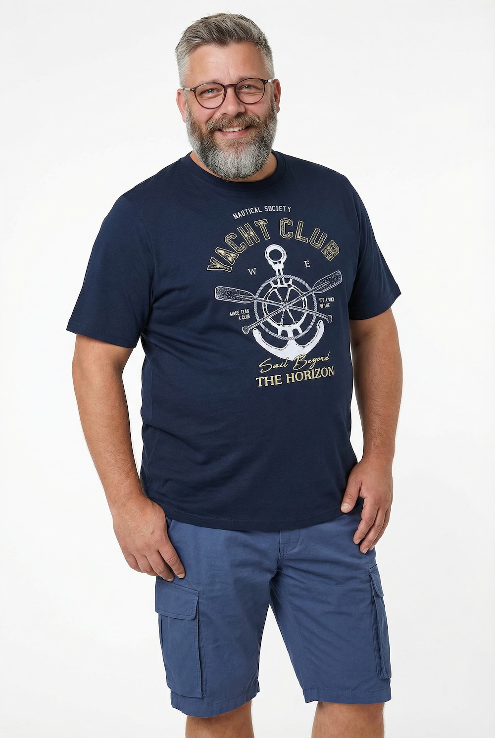 T-shirt, print, korte mouw, tot 8XL