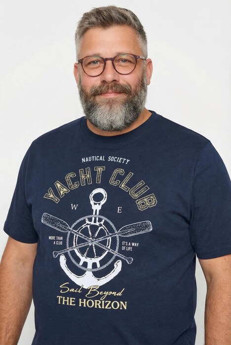 T-Shirt, Print, Halbarm, bis 8 XL