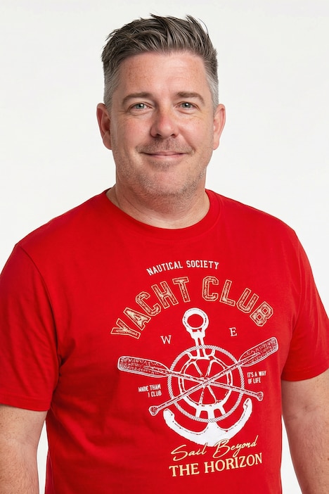 T-Shirt, Print, Halbarm, bis 8 XL