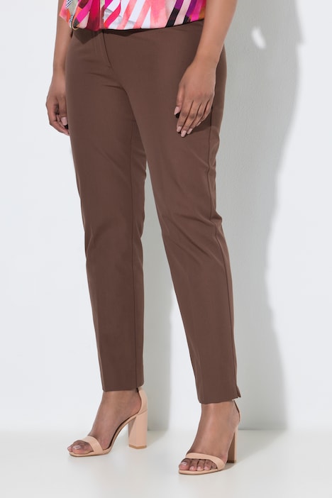 Hose, Bügelfalte, schmales Bein, Elastikbund