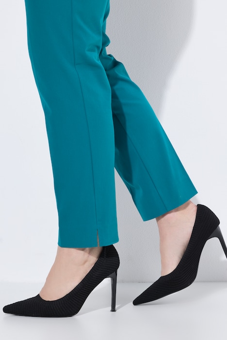 Hose, Bügelfalte, schmales Bein, Elastikbund