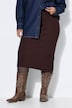 Strickrock, Slim Fit, Midilänge, Elastikbund