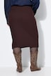 Strickrock, Slim Fit, Midilänge, Elastikbund