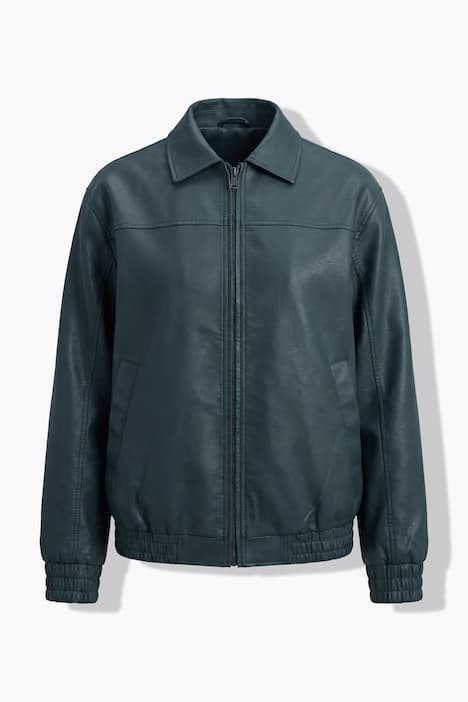 Blouson, boxy oversized model, PU in een used look