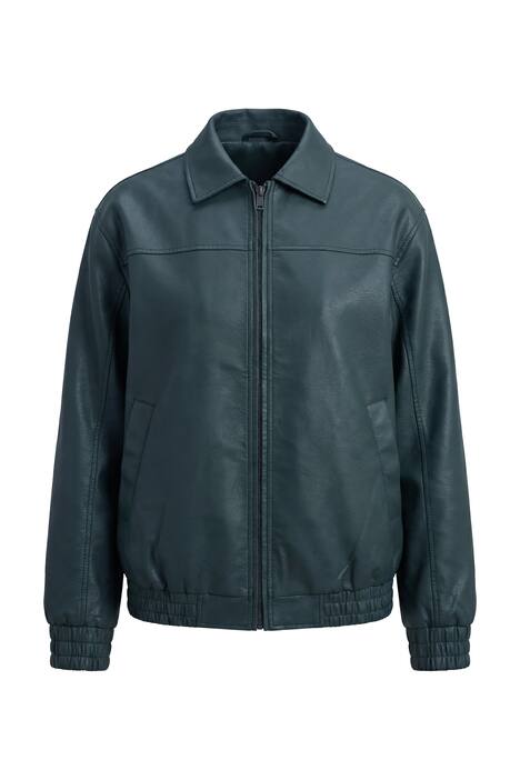 Bluzon, Boxy oversize střih, kožený vzhled, použitý vzhled