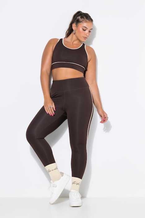 Sport-Tights, High Waist, Seitenstreifen