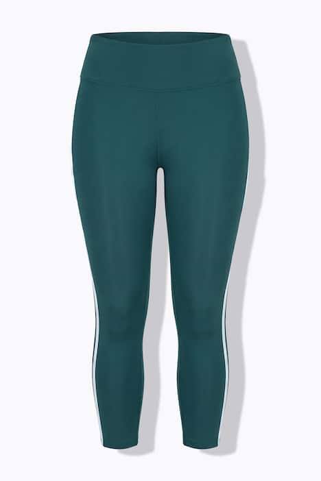 Sportlegging, hoge taille, zijstrepen