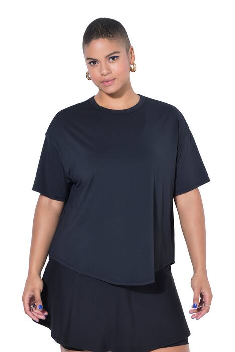 Sportovní tričko, oversize, postranní pruhy Get Strong