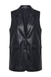 Vesta, oversize, kostýmek, kožený vzhled, klopový límec
