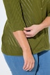 Strickjacke, Streifenstruktur, V-Ausschnitt, 3/4-Arm