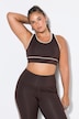 Sport-BH, Kontrastpaspel, Mesh-Futter