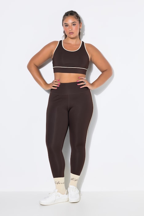 Sport-BH, Kontrastpaspel, Mesh-Futter