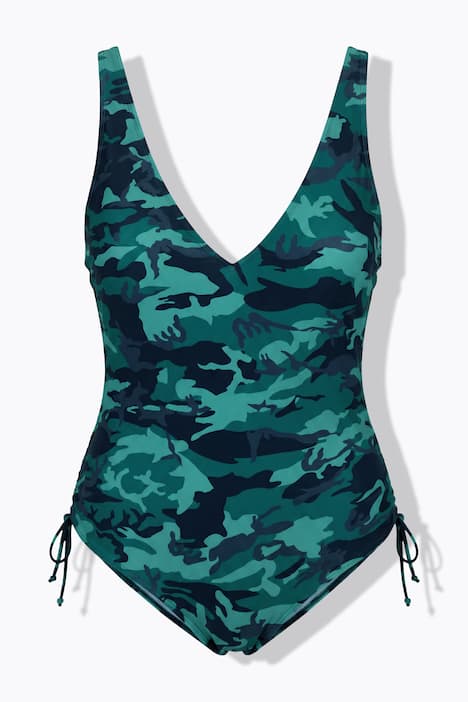 Badedragt, camouflage, softcups, pyntebånd, shaping