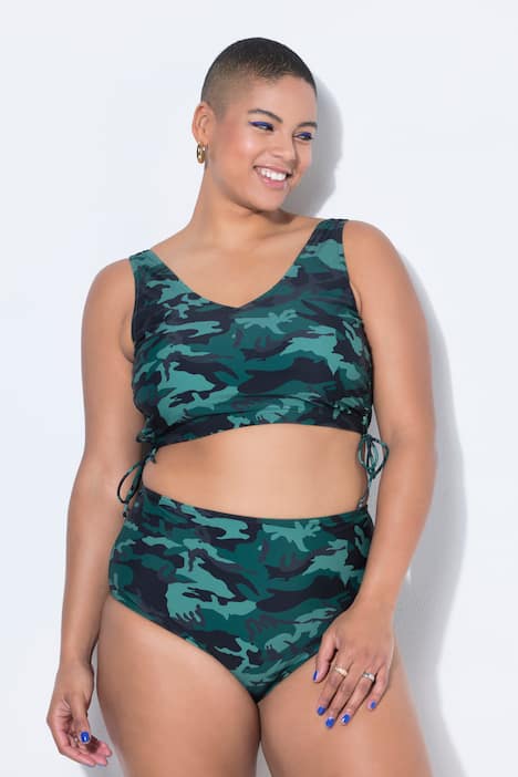 Bikini-Slip, Panty, Camouflage, High Waist, Shaping