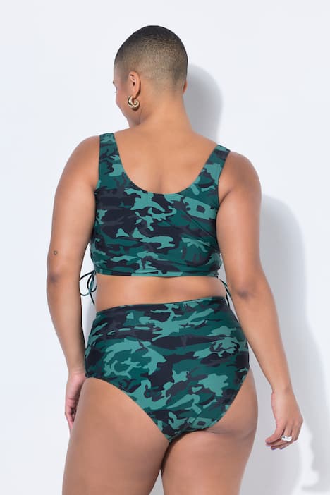 Bikini-Slip, Panty, Camouflage, High Waist, Shaping