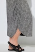 Maxikleid, Fischgrat, Rundhals, Halbarm, Biobaumwolle