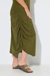 Maxikleid, Fischgrat, Rundhals, Halbarm, Biobaumwolle