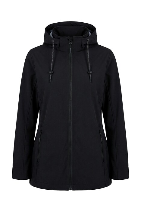 HYPRAR Softshell-Jacke, Kapuze, Zipptaschen, hinten länger